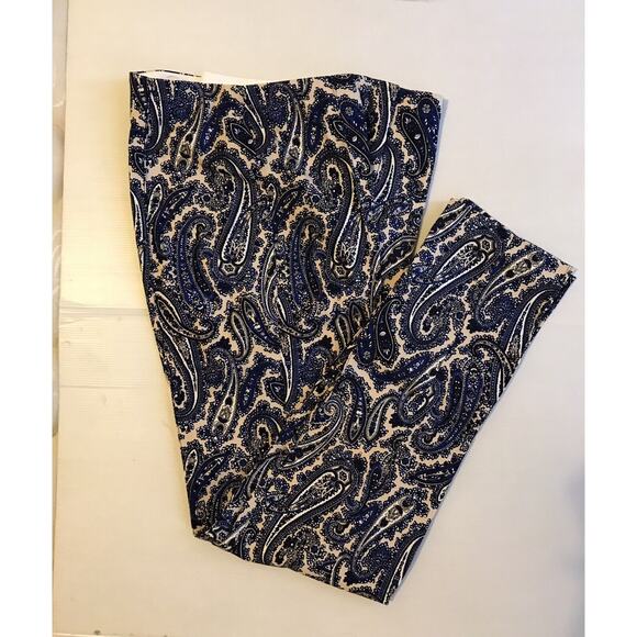 DIANE VON FURSTENBERG Paisley MID RISE SKINNY PANT Size 6 DVF NWT - Picture 3 of 7